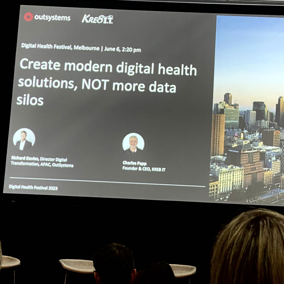 Digital Health Festival 2023 KRE8 IT’s & Outsystems presentation Digital Health Festival 2023 KRE8 IT's & Outsystems presentation