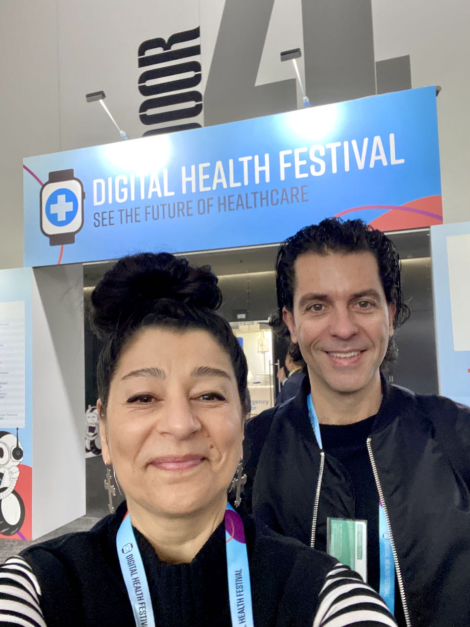 Digital Health Festival 2023 Soula (MHS Founder) & Theo (MHS Director) Day 2
